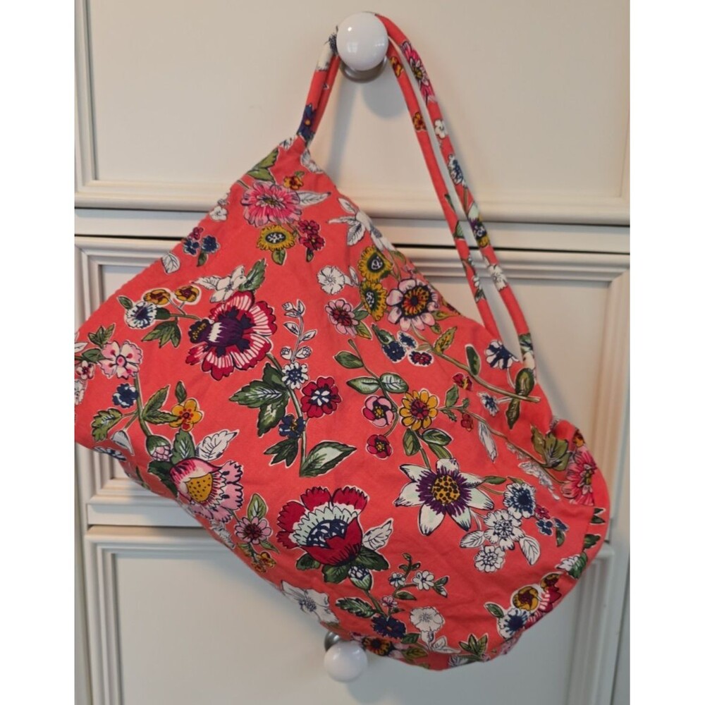 Vera Bradley Cotton Ditty Bag Drawstring Wet Dry Travel Gym Organizer Tote